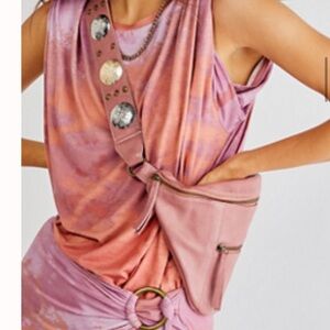 free people sling bag - pink